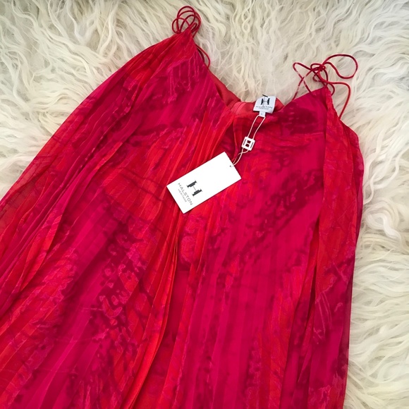 HALSTON HERITAGE V-Neck Mini Dress - Picture 5 of 5